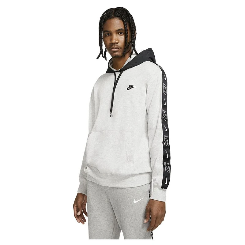 Nike CZ9946-050 M NSW CE PO FT SNL ++ Sweat mens grey heather/black/black/(black) 2XL