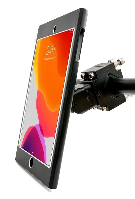 System-S Bar Holder with Lock Attachment Metal Compatible with iPad Mini