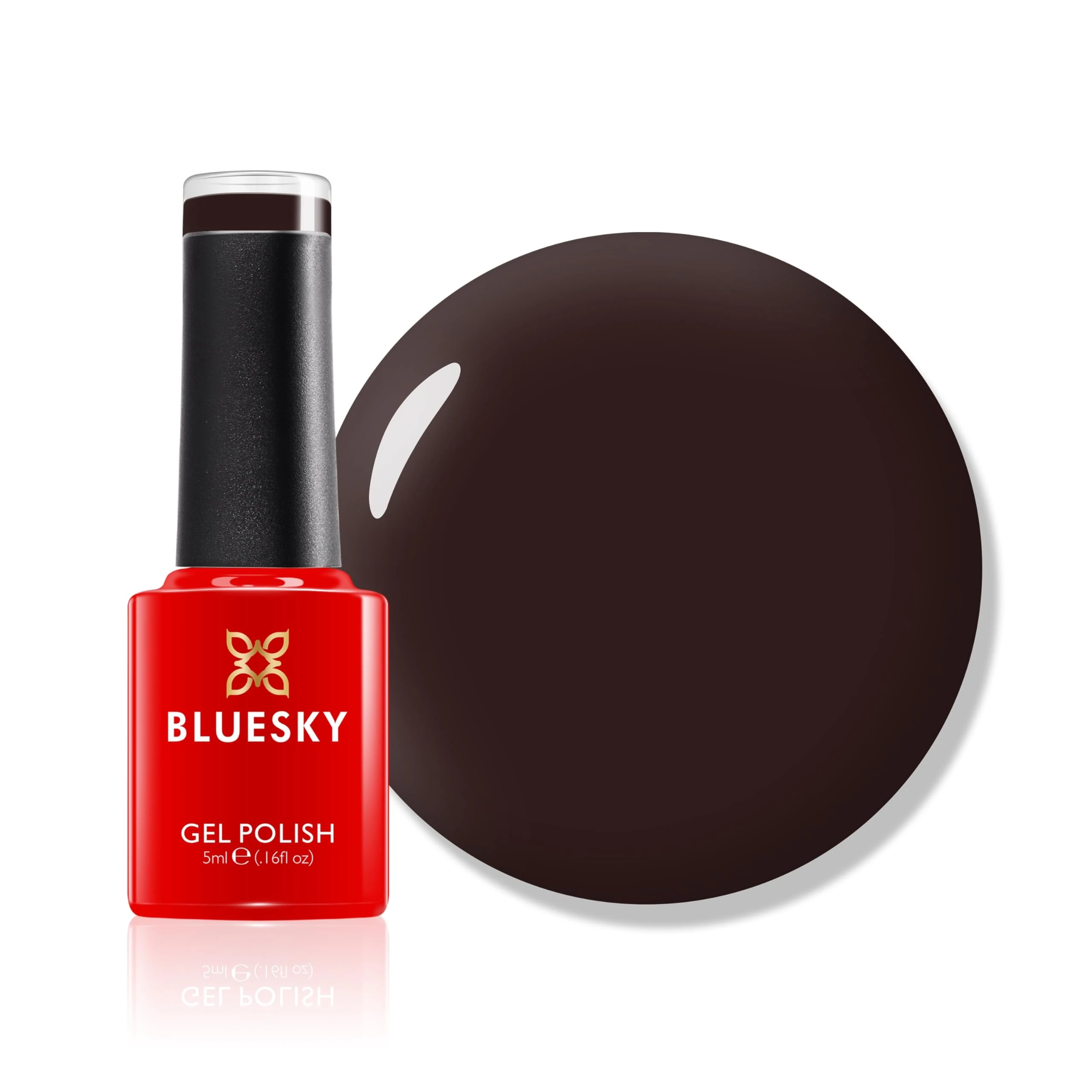 Bluesky Gel Nail Polish, Faux Fur - 80538, Brown, Long Lasting, Chip Resistant, 5ml (Requires Drying Under UV LED Lamp)