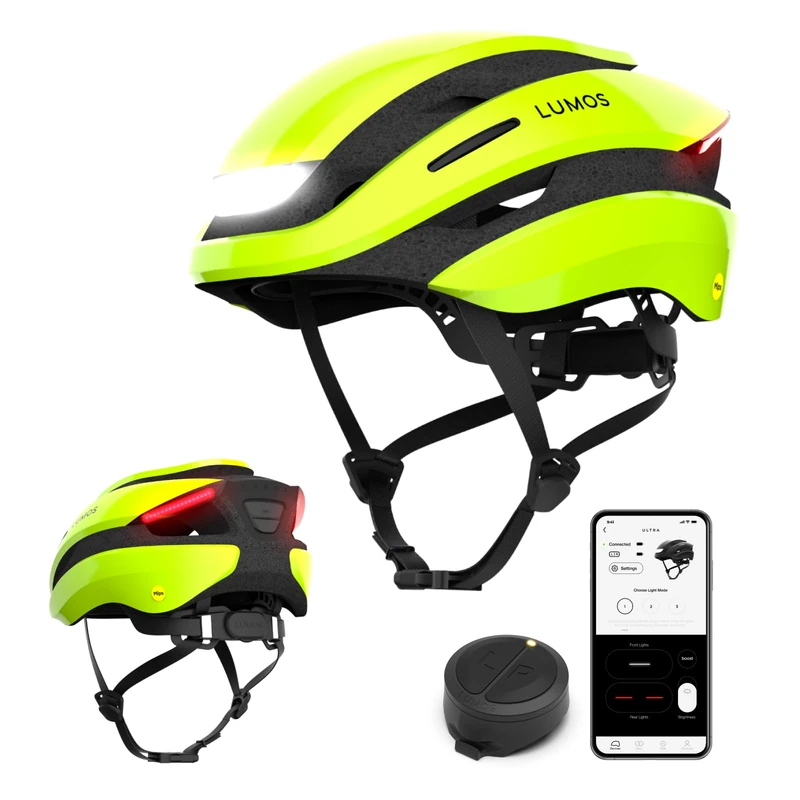 Lumos Ultra Bike Helmet | 360˚ Visibility TÜV Verified | Front & Rear LED Lights with Turn Signals | Commuter Bike Helmet for Adults Men Women