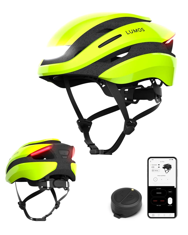 Lumos Ultra Smart Bike Helmet | Customizable Front and Back LED Lights with Turn Signals | Road Bicycle Helmets for Adults: Men, Women