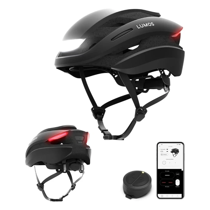 Lumos Ultra Smart Bike Helmet | Customizable Front and Back LED Lights with Turn Signals | Road Bicycle Helmets for Adults: Men, Women