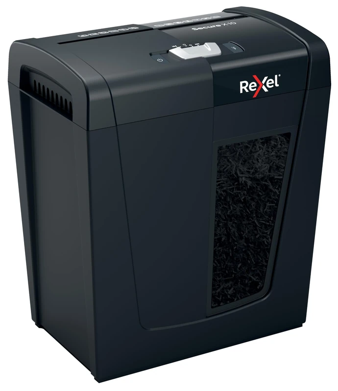 Rexel X10 Cross Cut Paper Shredder, Shreds 11-10 Sheets (70-80 gsm), P4 Security, Home/Home Office, 18 Litre Removable Bin, Quiet and Compact, Secure Range, 2020124