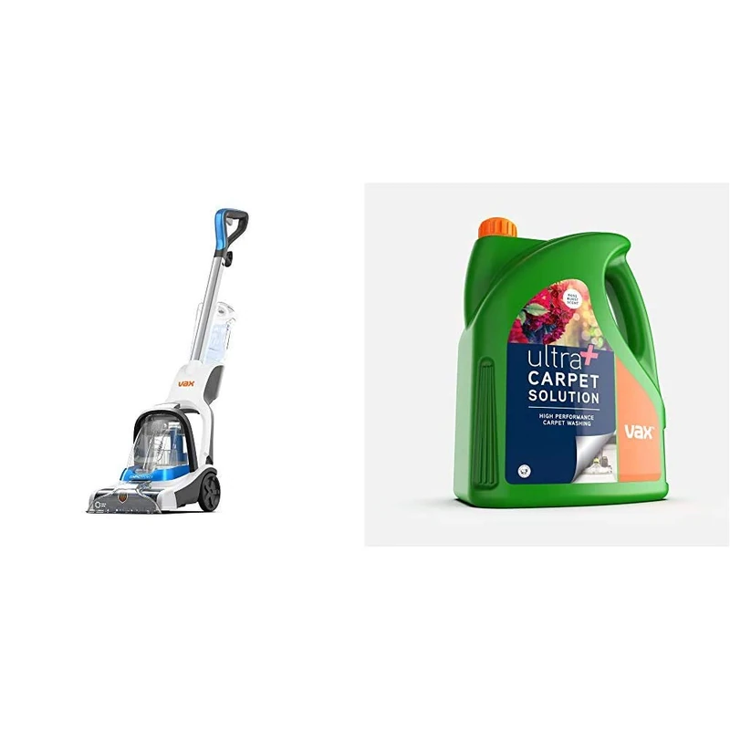 Vax Compact Power Carpet Cleaner & Ultra+ 4L Carpet Cleaner Solution