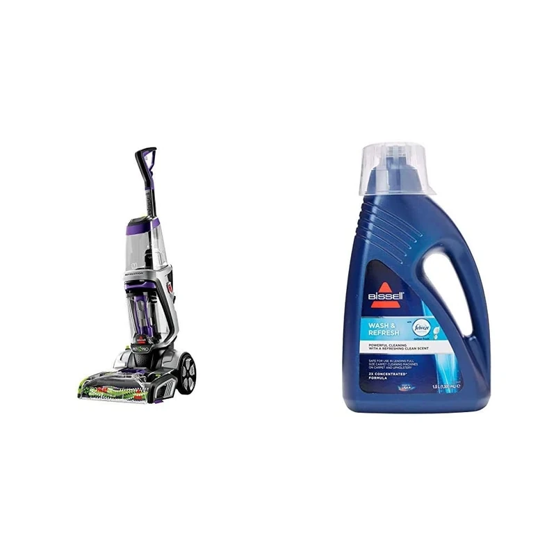 BISSELL ProHeat 2X Revolution Pet Pro | Upright Carpet Cleaner & Pet Hair Removal Tool | 20666 & Cotton Fresh Formula | For Use With All Leading Upright Carpet Cleaners | With Febreze Freshness