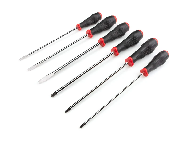 TEKTON High-Torque Screwdriver Set, 6-Piece (#1-#3, 3/16-5/16 in.) | DRV43012