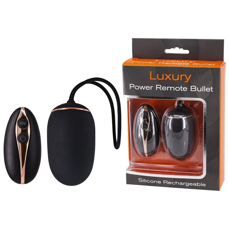 Seven Creations Luxury Power Remote Bullet Black 6.2 cm