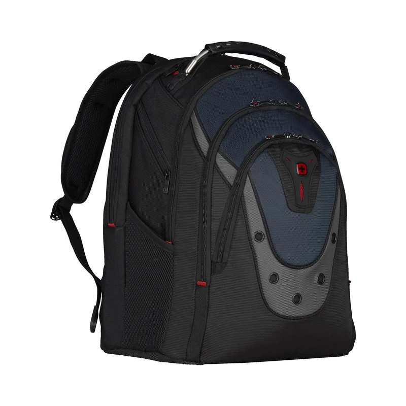 WENGER Ibex Laptop Backpack Suitable for Maximum 43.9 cm (17.3) Blue/Black, blue, black, Mittelgroß
