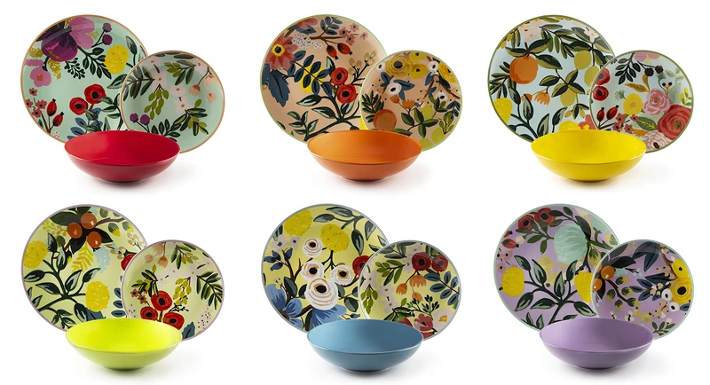 Excelsa Table Set 18 Pieces Flowers Frida