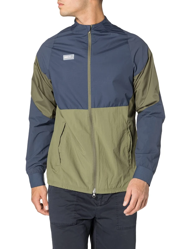 Nike CW5499-222 M NK FC AWF TRK JKT W Jacket Mens Medium Olive/Thunder Blue/Thunder Blue/(Clear) M - Image 1
