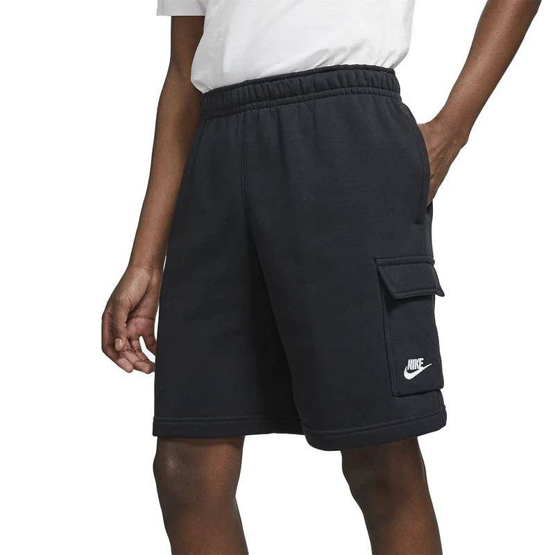 Nike CZ9956-010 M NSW Club BB Cargo Short Shorts Mens Black/Black/(White) XS
