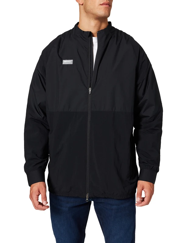 Nike CW5499-010 M NK FC AWF TRK JKT W Jacket Mens Black/Black/White/(Clear) L