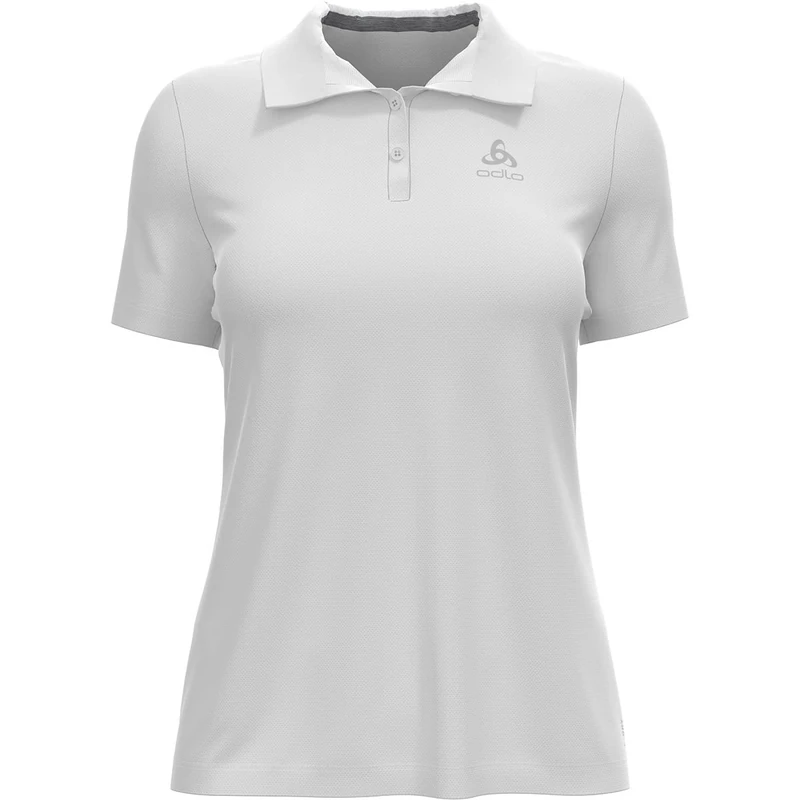 ODLO Women's F-Dry Polo Shirt, White, XS