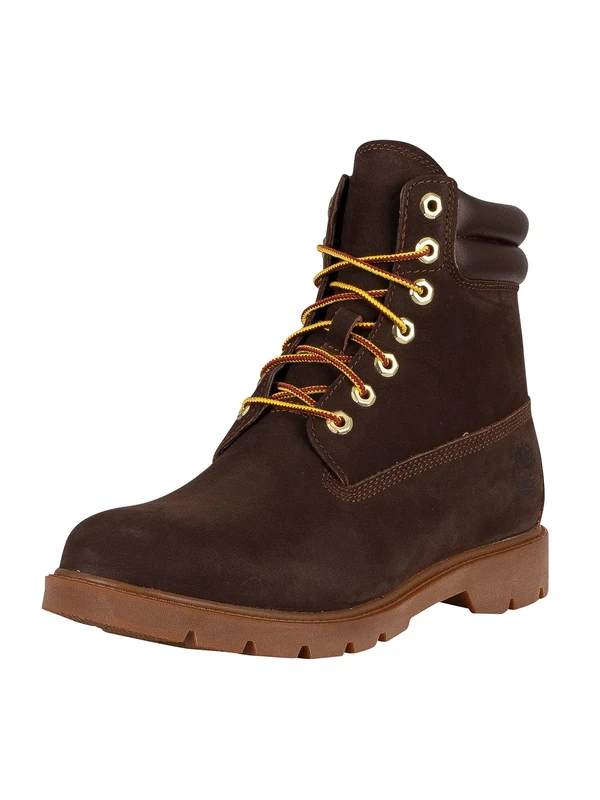 Timberland Men's 6 Inch Wr Basic Fashion Boots, Dark Brown Nubuck, 15 UK
