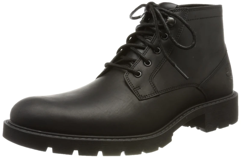 Timberland Men's Elmhurst Chukka Wr Basic Fashion Boots, Black Full Grain, 14.5 UK