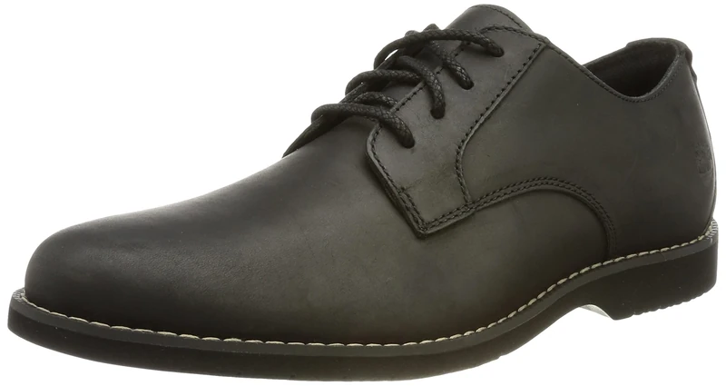 Timberland Men's Woodhull Leather Oxford Basic Shoes, Black, 10 UK