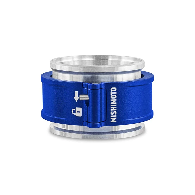 Mishimoto MMCLAMP-QD-25BL Quick Release Clamp Assembly, 63.5mm Blue - Image 1