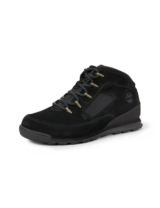 Timberland Mens Mid Lace Up Hiking Fashion Boots, Black Suede, 14.5 UK
