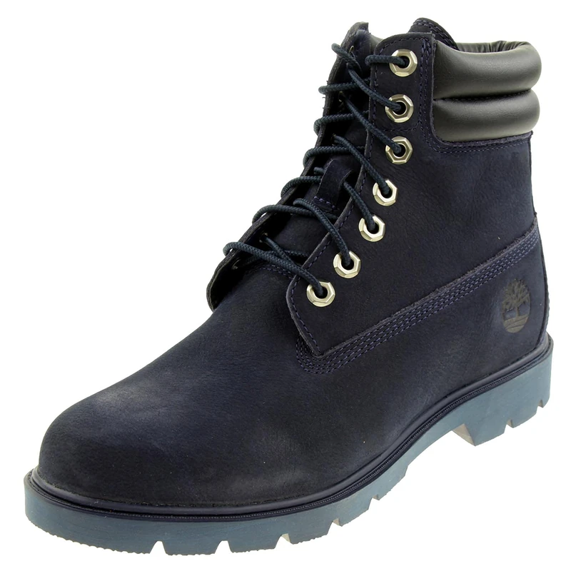 Timberland Men's 6 Inch WR Basic Fashion Boots, Black Nubuck, 10 UK