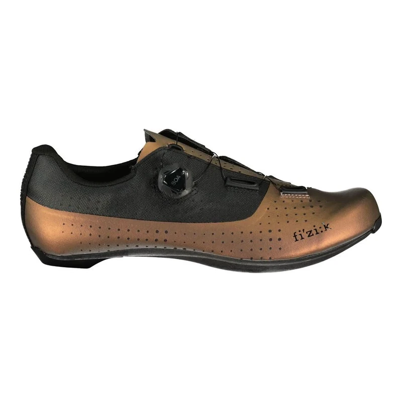 Fizik R4 Tempo Overcurve Clip-in Cycling Shoes, Wide Fit, Iridescent/Copper, Size 41.5 EU