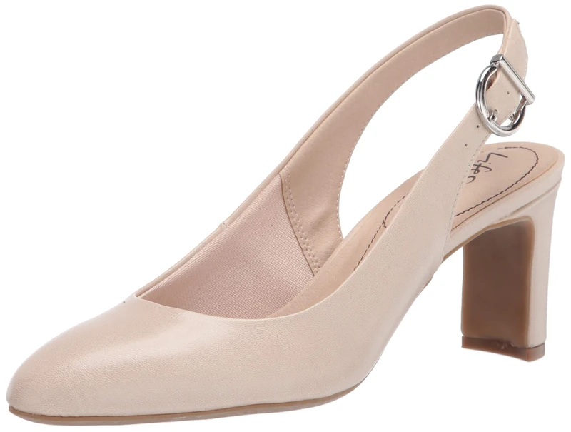 LifeStride Women's Gigi Sling Pump, Almond, 6.5 UK
