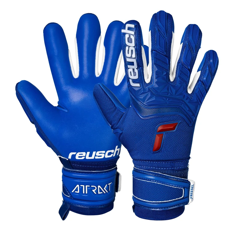 Reusch Attrakt Freegel Silver Glove Deep Blue/Deep Blue 8.5