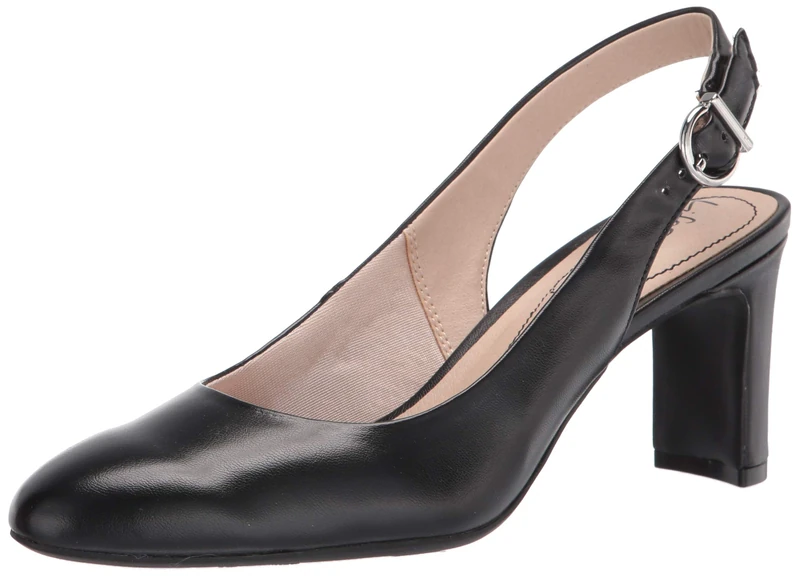 LifeStride Women's Gigi Sling Pump, Black, 7 UK