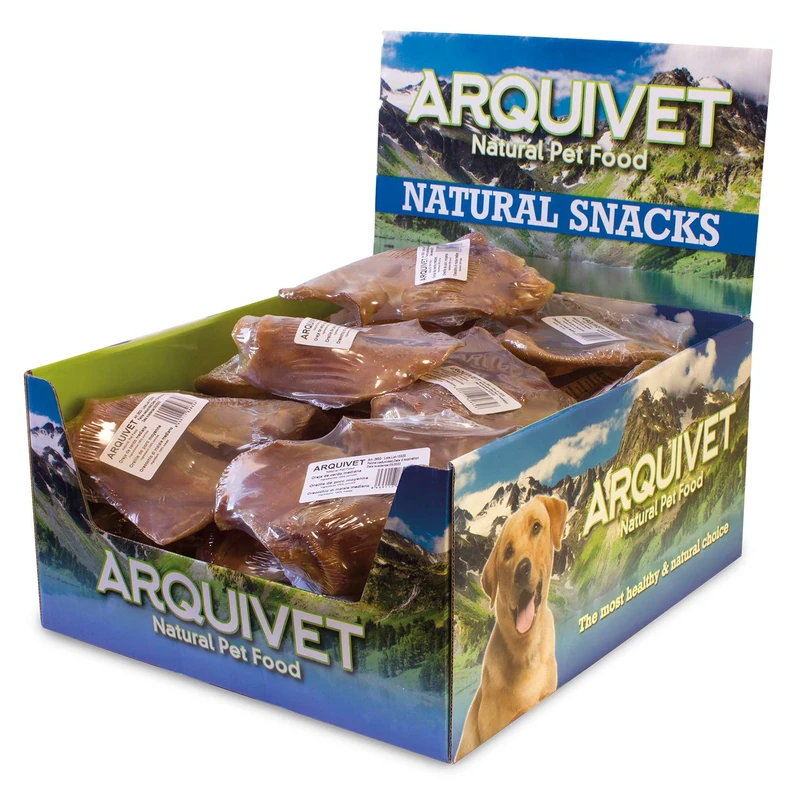 Arquivet Medium Pork Ear (Complete Box of 20 Retractable Units) 1200g