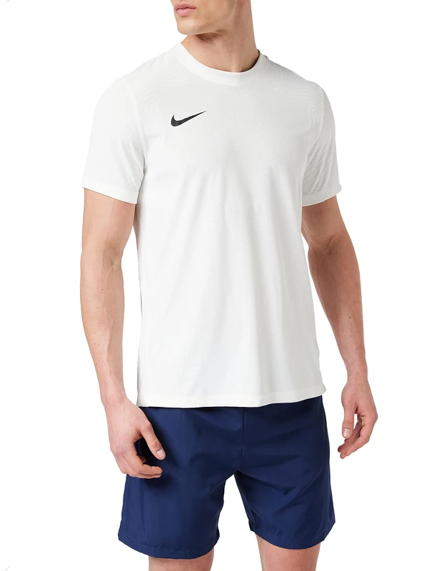 Nike Men's VaporKnit III Short Sleeve Jersey, White/White/White/Black, M