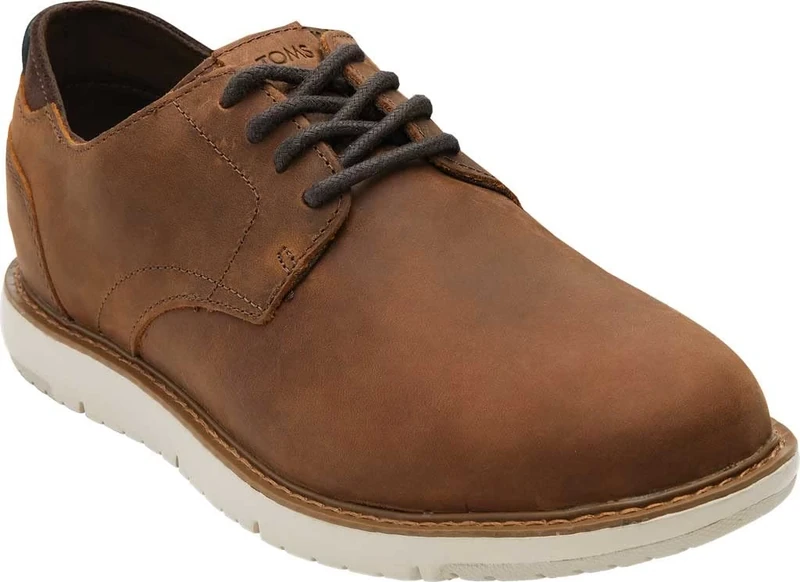 TOMS Men's NAVI Oxford Sneaker, Brown, 8.5 UK, (42.5 EU)