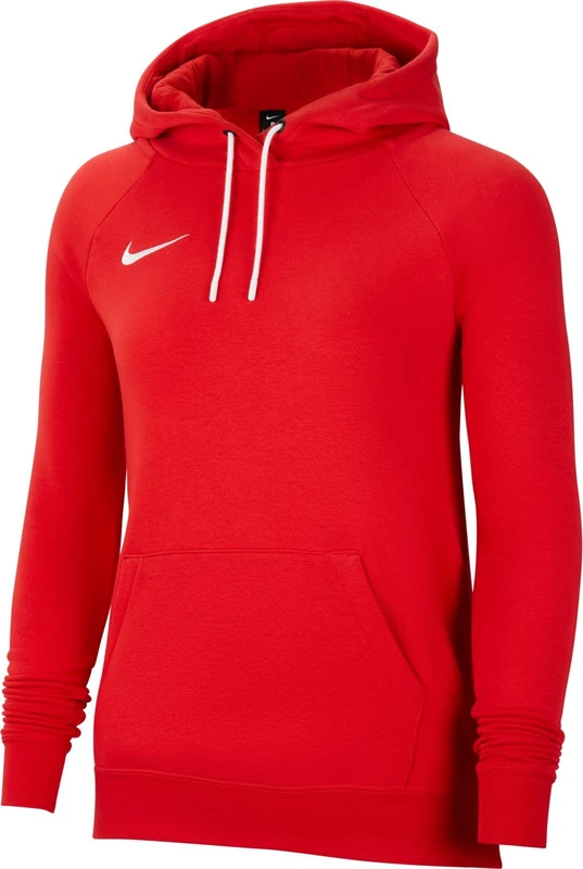 NIKE Womens Nk Flc Park20 Po Hoodie Sweatshirt, University Red/White/White, S EU