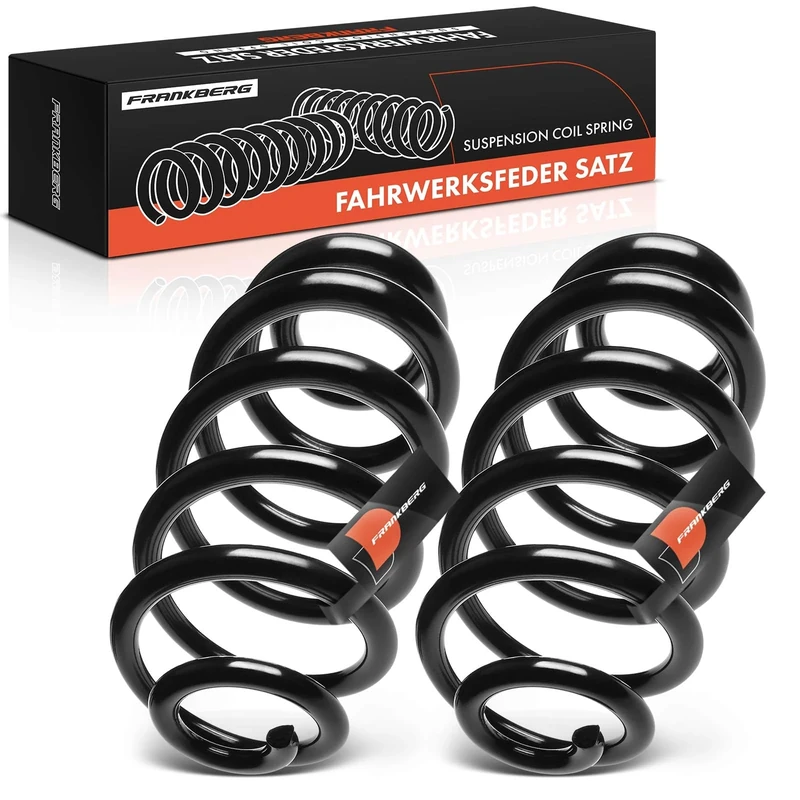 Frankberg 2x Coil Spring Rear axle Compatible with A4 Avant 2001-2008 A4 Convertible 2002-2009 Replace# 8E0511115DN