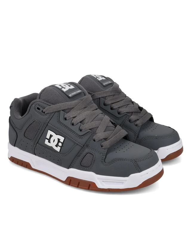 Dc Shoes Men's STAG Shoe, Grey/Gum, 10 UK