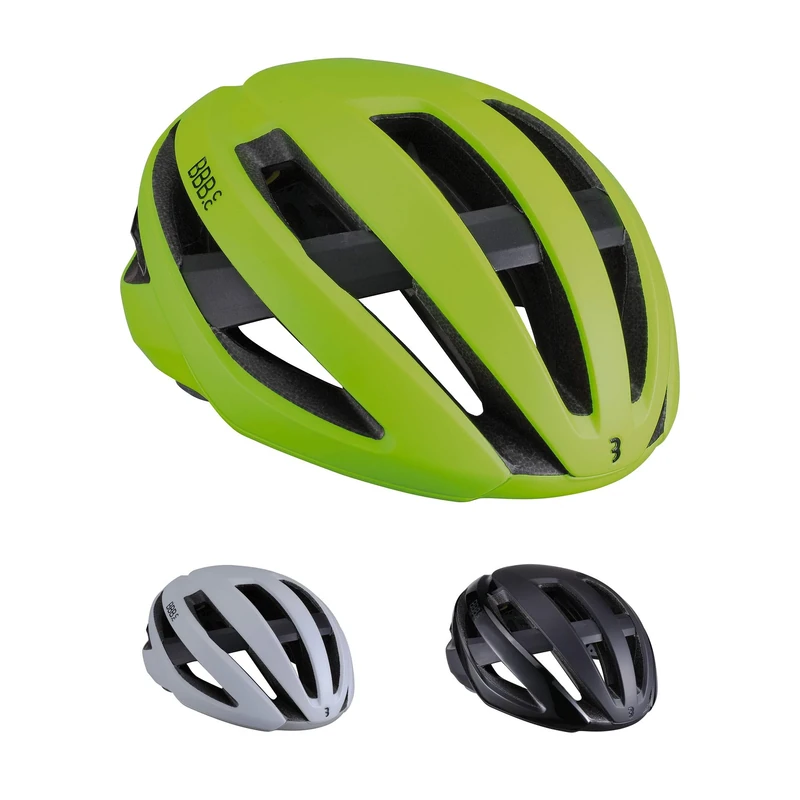 BBB Cycling Unisex's Maestro BHE-10 Road Bike Helmet MIPS Lightweight Adjustable Safety Protection CE Certified Mens Womens Neon Yellow Size Medium (55-58cm), M
