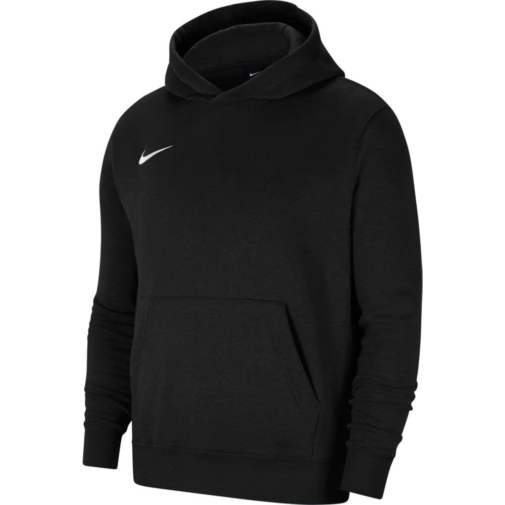NIKE Kid Y Nk Flc Park20 Po Hoodie Sweatshirt, Black/White, L