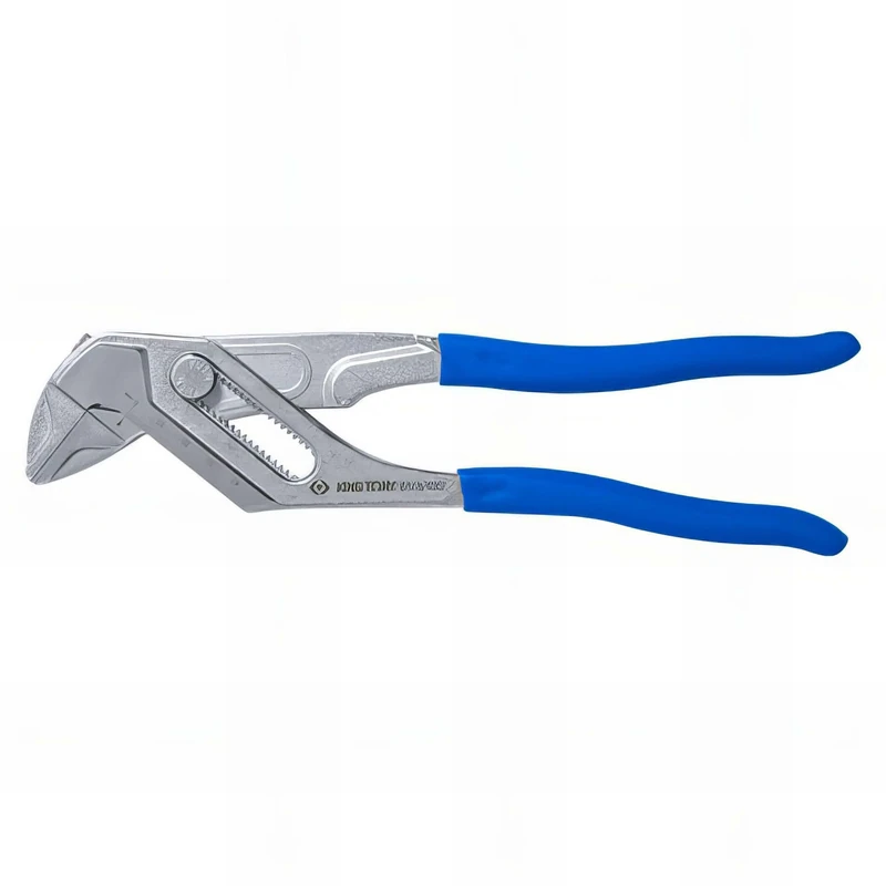 King Tony 651810C Tenaza Wrench Push Button Con graduacion 250mm for DIYers & Professionals, Built for Repair and Installation tasks, 250mm