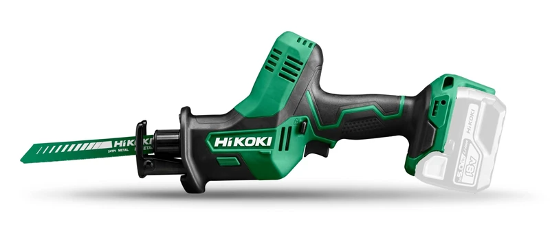 HIKOKI Akku-Tigersäge CR18DA (18V, Li-Ion, 13mm Hubhöhe, werkzeugloser Sägeblattwechsel, Regelelektronik, LED, 2X Sägeblätter, im Transportkoffer, ohne Akku und Ladegerät)