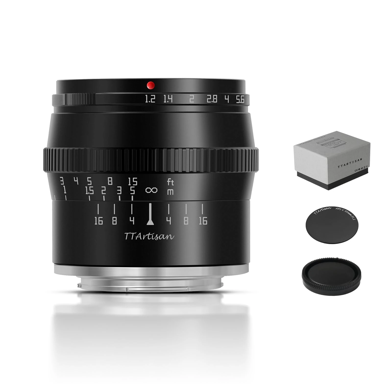 TTArtisan 50mm F1.2 APS-C Manual Focus Lens MFT Olympus/Lumix Mount Cameras M43 Like EPM1 EPM2 EPL1 EPL2 EPL3 EPL5 EPL6 EPL7 EPL8 EPL9 E-P1 E-P2 E-P3 E-P5 E-P6 E-M1 E-M5 E-M10 E-M10II E-M10III Pen-F