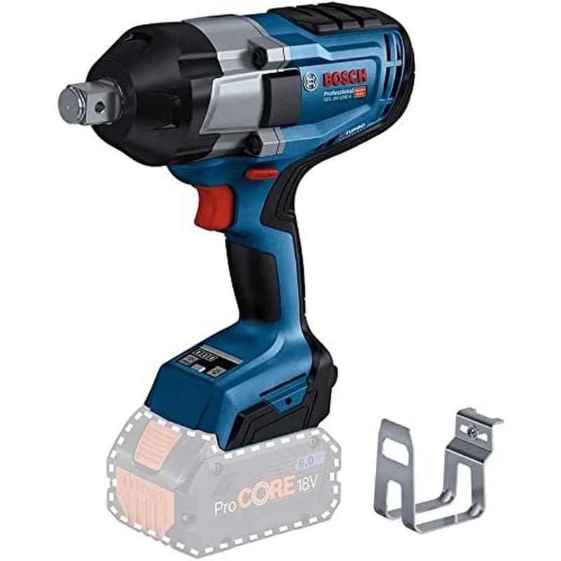 Bosch Professional BITURBO Cordless Impact Wrench GDS 18V-1050 H (1050 Nm Tightening Torque, 1,700 Nm Breakaway Torque, Without Battery/Charger)