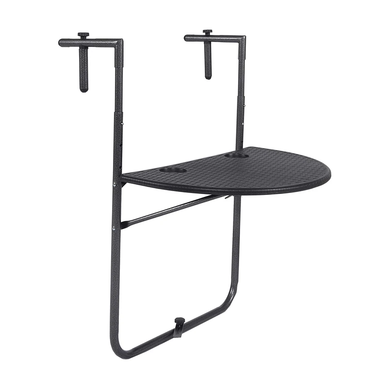 Unbekannt Sparmeile Balcony Hanging Table Black Side Table