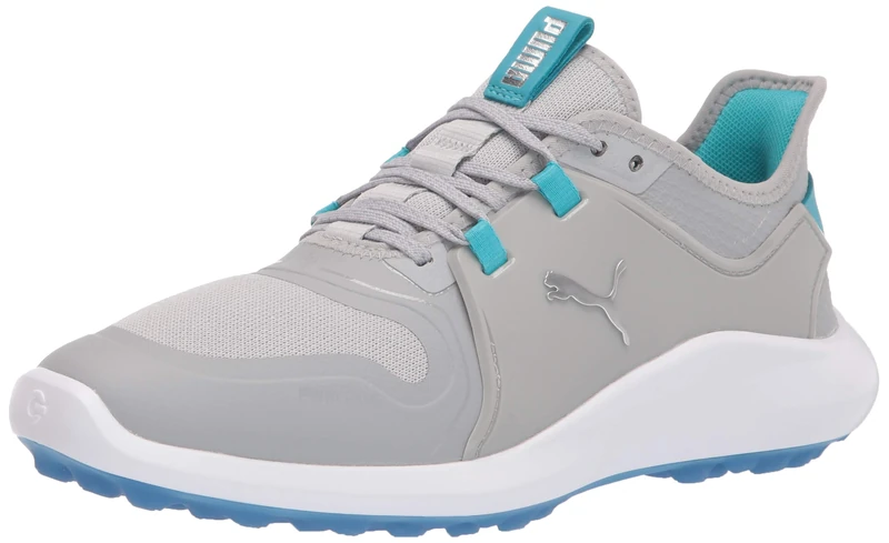 PUMA Women's Ignite Fasten8 Golf Shoe, High Rise Puma Silver Scuba Blue, 7 UK