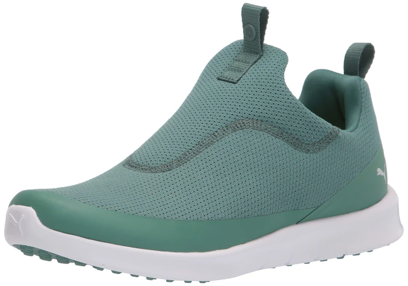 PUMA Women's Laguna Fusion Slip-on Golf Shoe, Blue Spruce Silver, 6 UK