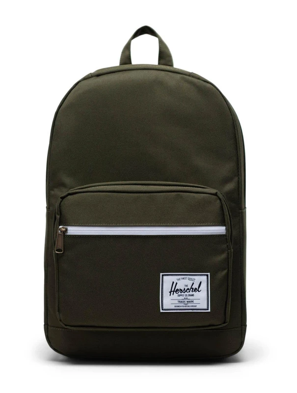 Herschel Supply Co. Pop Quiz Offset Backpack, Ivy Green/Chicory Coffee, Classic 22L, Pop Quiz Backpack