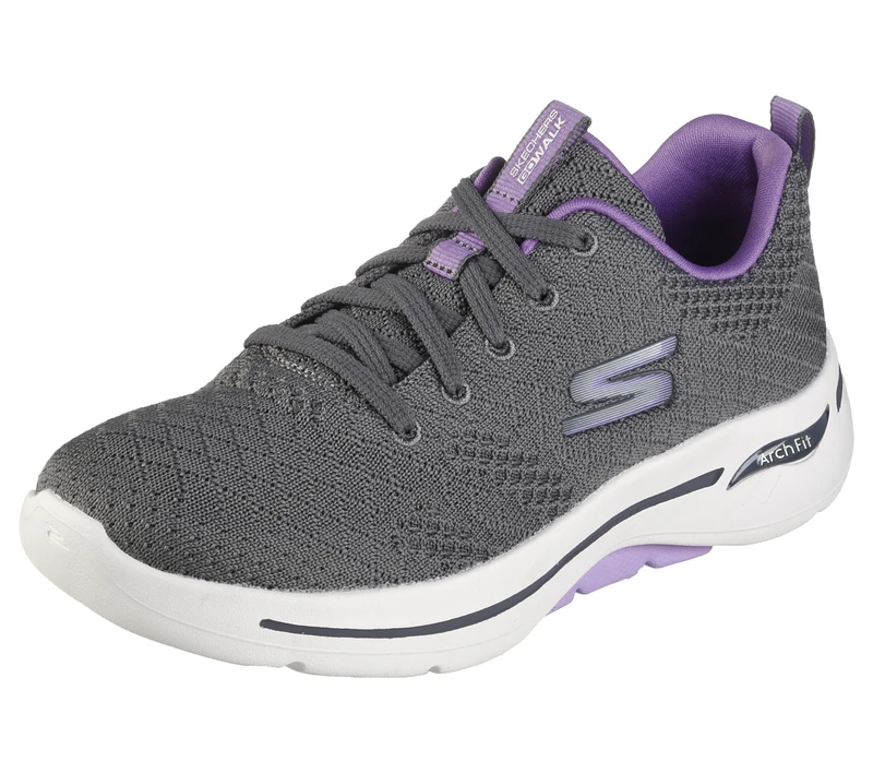 Skechers Women's Go Walk Arch Fit Unify Sneaker, Gray, 5 UK
