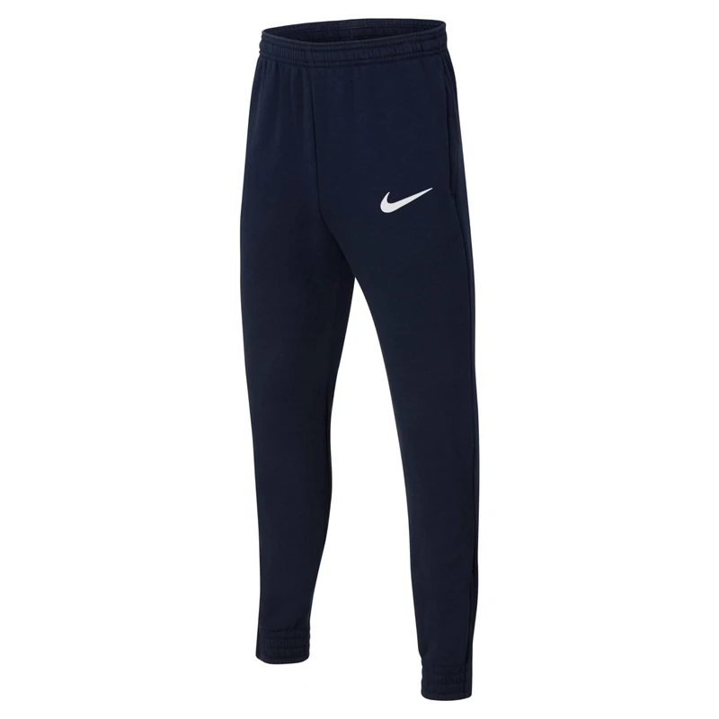 NIKE Kid Y Nk Flc Park20 Kp Pants, Obsidian/White, 8-9 Years EU