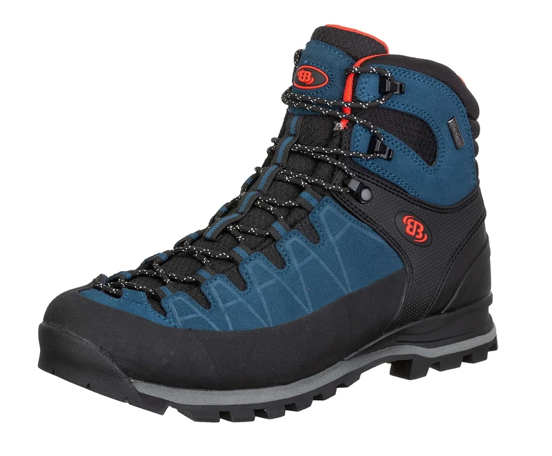 Brütting Unisex Mount Tasman Cross Country Running Shoe, Blue/Black/Orange, 9.5 UK