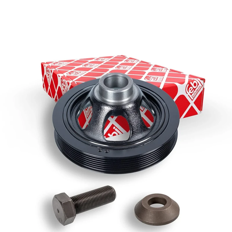 febi bilstein 171925 Crankshaft Pulley with Screw and Disc
