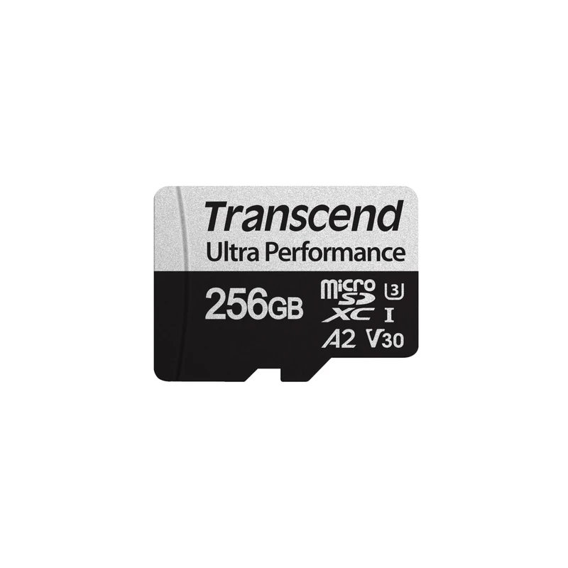 Transcend USD340S 256GB microSDXC U3 V30 A2 Memory Card with Adapter, Speed up to 160/125MB/s for Nintendo Switch, Steam Deck, Tablet & Smartphone TS256GUSD340S