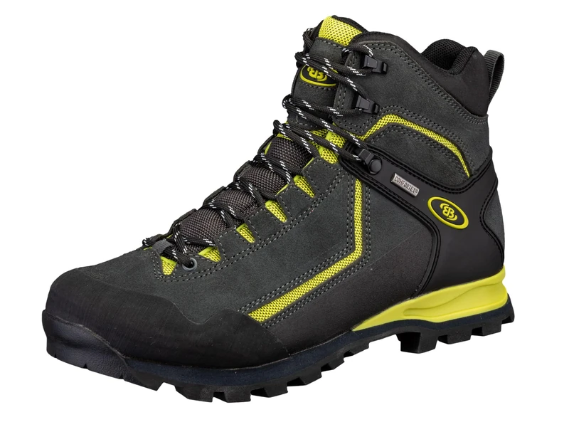Lico Unisex Mount Brandon High Cross Country Running Shoe, Black/Yellow, 3.5 UK