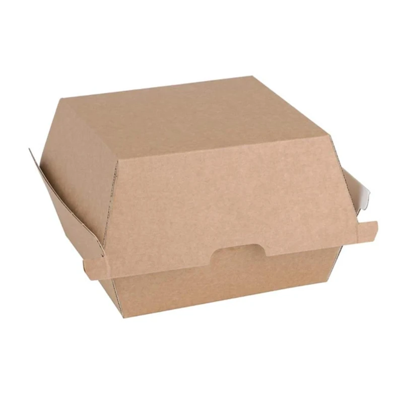 Fiesta Compostable Board Burger Box - S (105x105x85mm) (Pack 200)